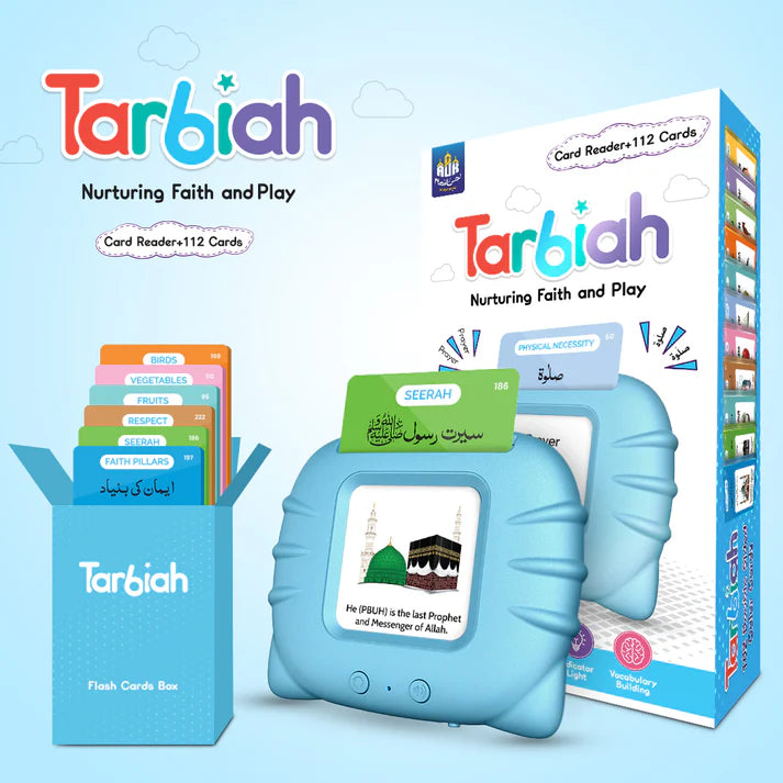Kids Islamic Audio Flash Cards Learning Device – Screen-Free Deen Learning for Children (3–8 Years)