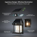 LED Solar Wall Lamp | Outdoor Security | Zero Electricty Cost