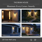 LED Solar Wall Lamp | Outdoor Security | Zero Electricty Cost