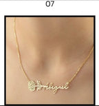Custom Name Necklace – Personalized Gold Name Pendant (Multiple Designs Available)