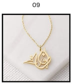 Custom Name Necklace – Personalized Gold Name Pendant (Multiple Designs Available)