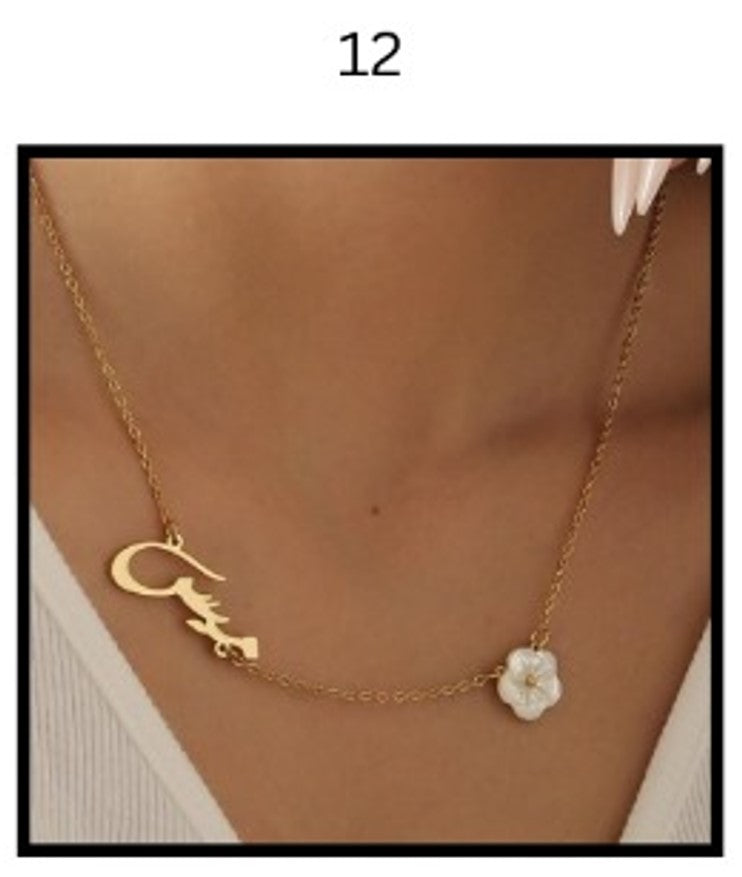 Custom Name Necklace – Personalized Gold Name Pendant (Multiple Designs Available)