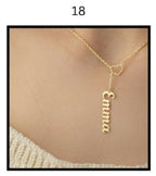 Custom Name Necklace – Personalized Gold Name Pendant (Multiple Designs Available)