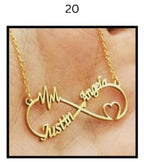 Custom Name Necklace – Personalized Gold Name Pendant (Multiple Designs Available)