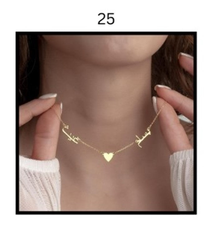 Custom Name Necklace – Personalized Gold Name Pendant (Multiple Designs Available)