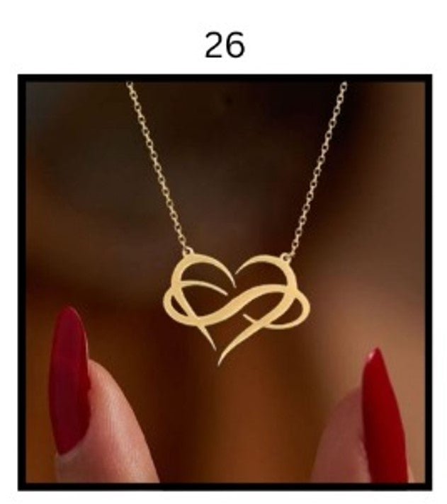 Custom Name Necklace – Personalized Gold Name Pendant (Multiple Designs Available)