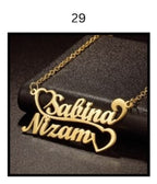 Custom Name Necklace – Personalized Gold Name Pendant (Multiple Designs Available)