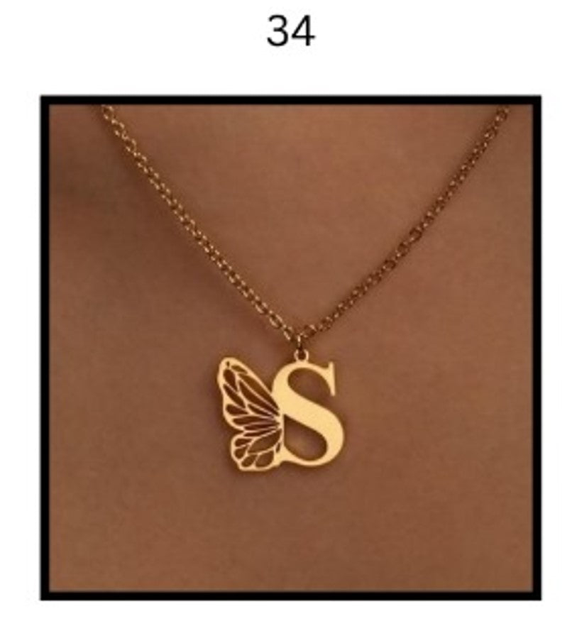 Custom Name Necklace – Personalized Gold Name Pendant (Multiple Designs Available)
