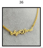 Custom Name Necklace – Personalized Gold Name Pendant (Multiple Designs Available)