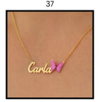 Custom Name Necklace – Personalized Gold Name Pendant (Multiple Designs Available)