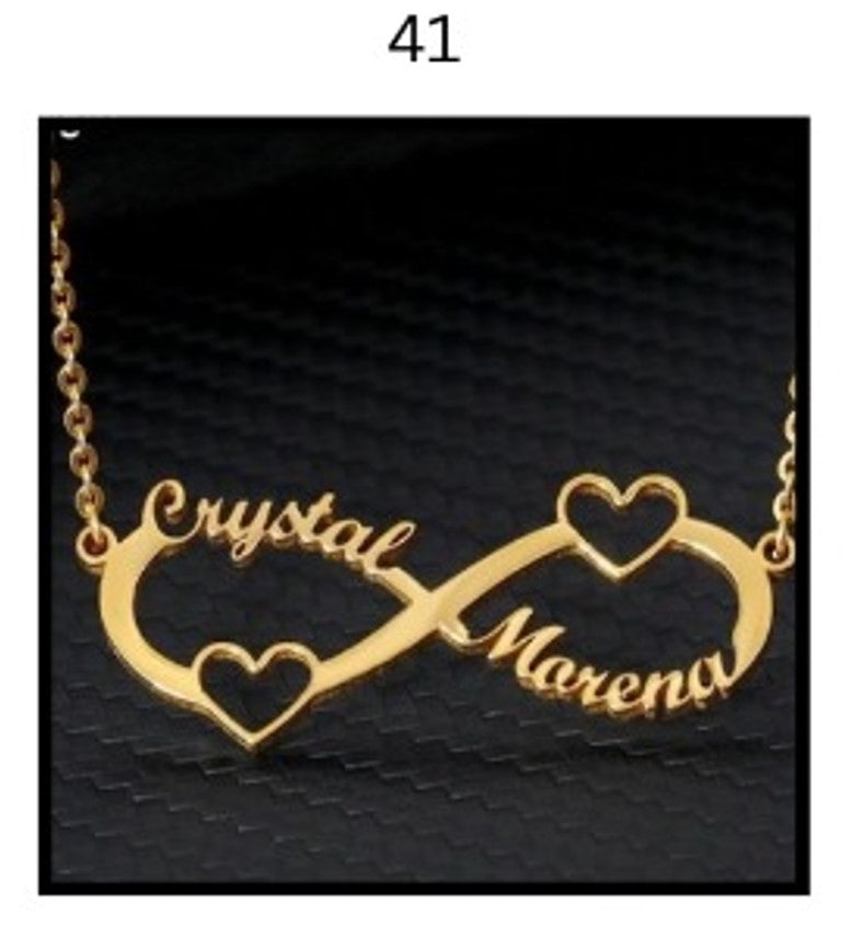 Custom Name Necklace – Personalized Gold Name Pendant (Multiple Designs Available)