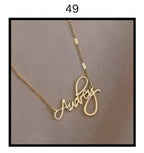 Custom Name Necklace – Personalized Gold Name Pendant (Multiple Designs Available)