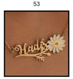 Custom Name Necklace – Personalized Gold Name Pendant (Multiple Designs Available)