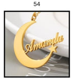Custom Name Necklace – Personalized Gold Name Pendant (Multiple Designs Available)