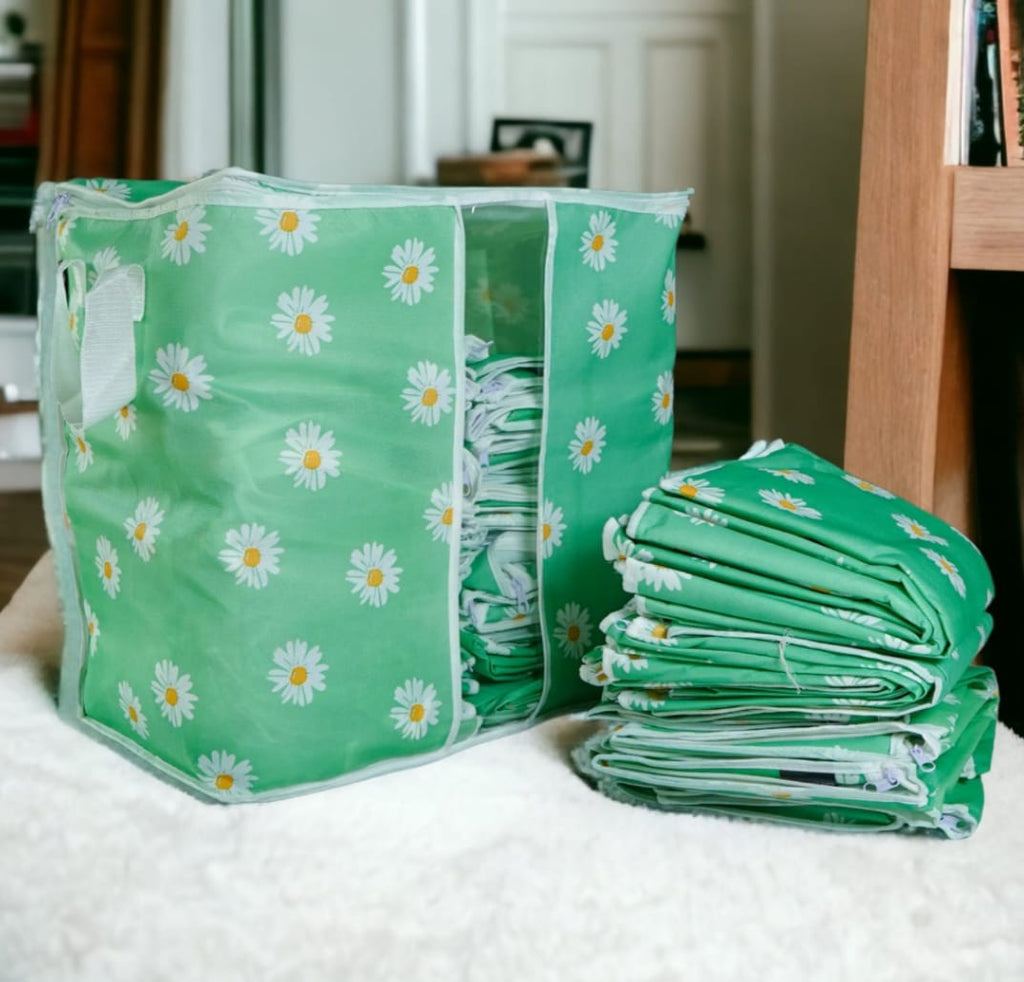 PRINTED STORAGE BAGS FABRIC 110 GSM Pack of 3