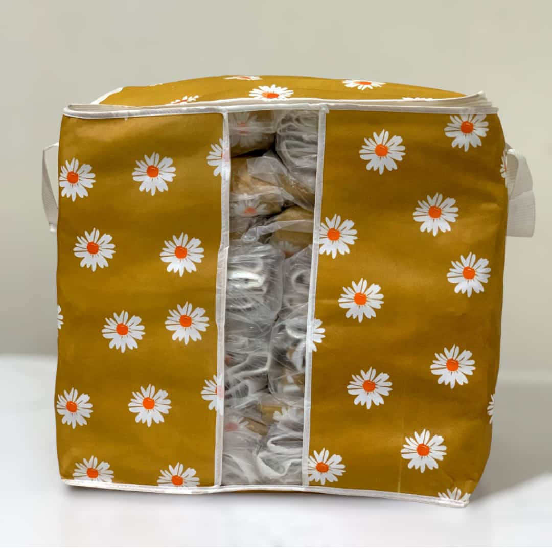 PRINTED STORAGE BAGS FABRIC 110 GSM Pack of 3