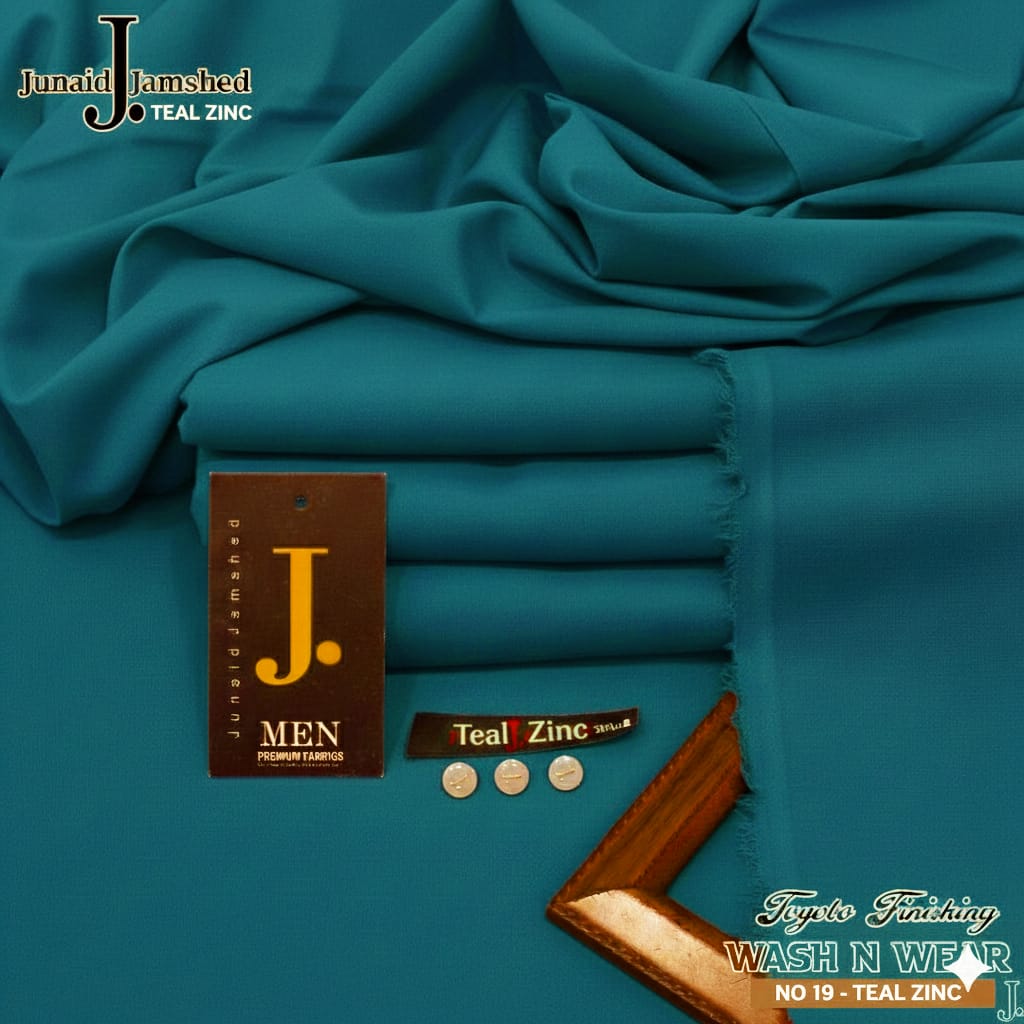 j. By junaid jumshed Brand for season wash n wear Suite cutting 4 meter  ✨Width 52-54 inches