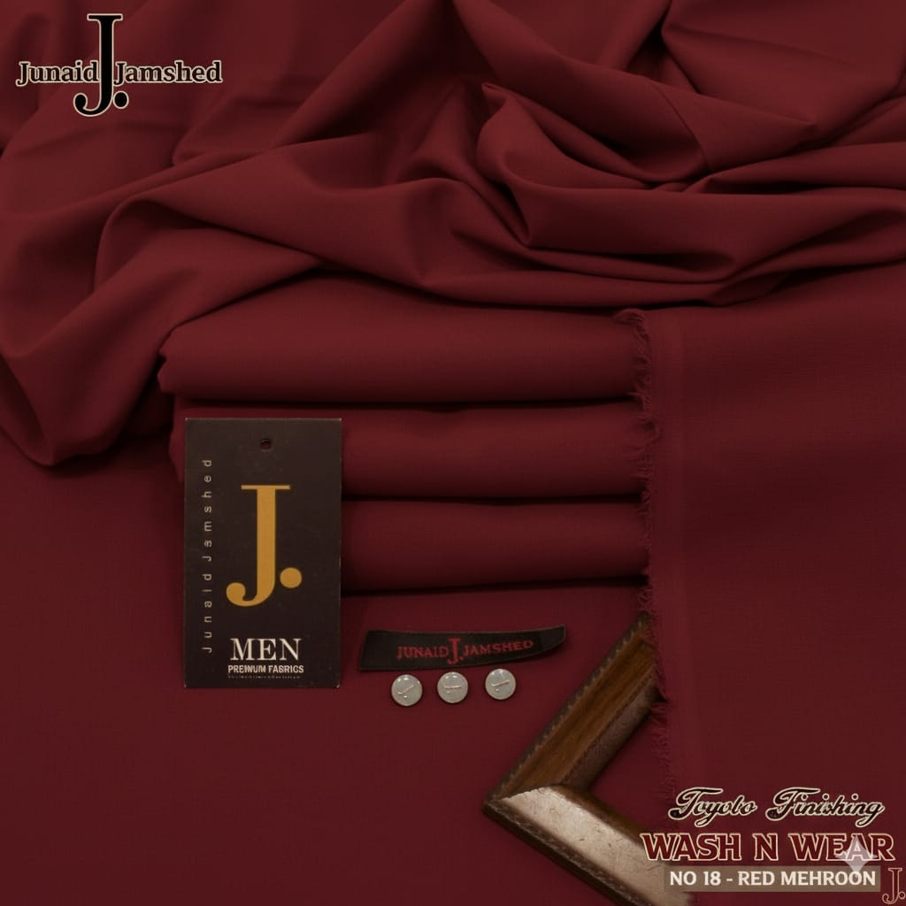 j. By junaid jumshed Brand for season wash n wear Suite cutting 4 meter  ✨Width 52-54 inches