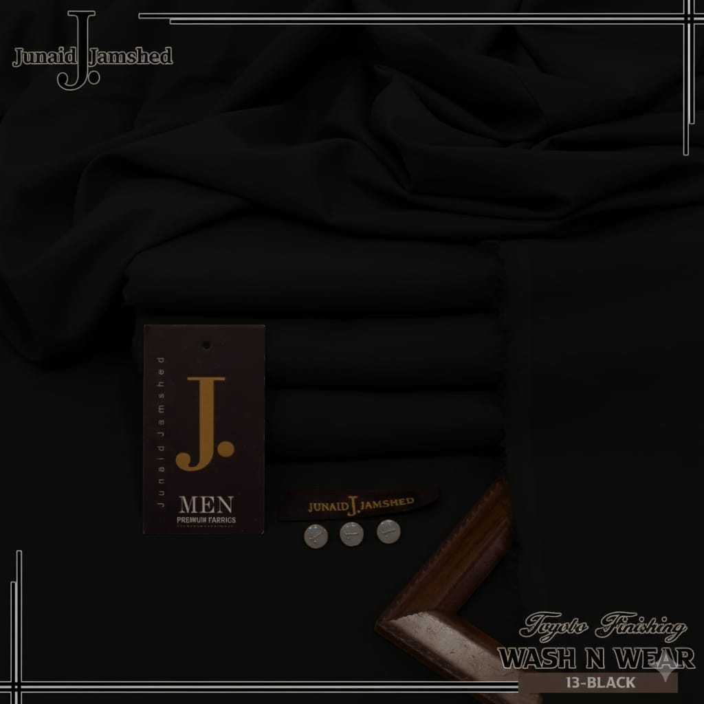 j. By junaid jumshed Brand for season wash n wear Suite cutting 4 meter  ✨Width 52-54 inches