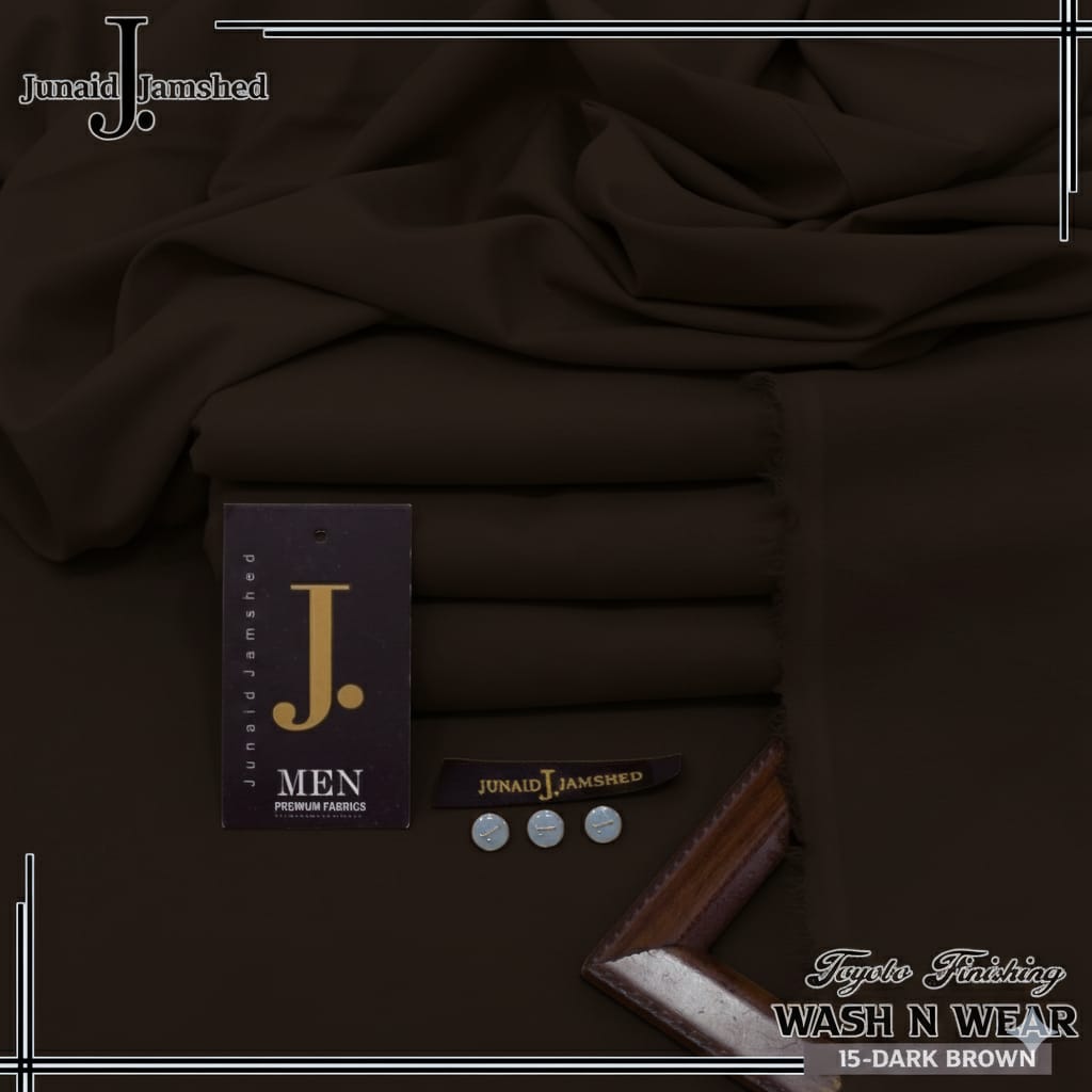j. By junaid jumshed Brand for season wash n wear Suite cutting 4 meter  ✨Width 52-54 inches