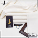 j. By junaid jumshed Brand for season wash n wear Suite cutting 4 meter  ✨Width 52-54 inches