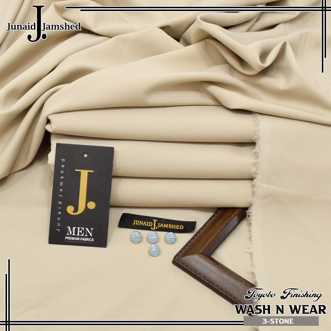 j. By junaid jumshed Brand for season wash n wear Suite cutting 4 meter  ✨Width 52-54 inches