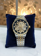 Luxury Skeleton Automatic Chain Watch for Men – Premium Steel Strap