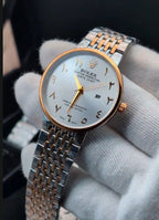 A Luxury Arabic Dial Metal Watch – Date Working | Premium Look