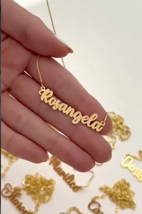 Custom Name Necklace – Personalized Gold Name Pendant
