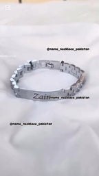 Custom Name Bracelet – Personalized Steel Name Band