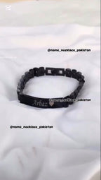 Custom Name Bracelet – Personalized Steel Name Band