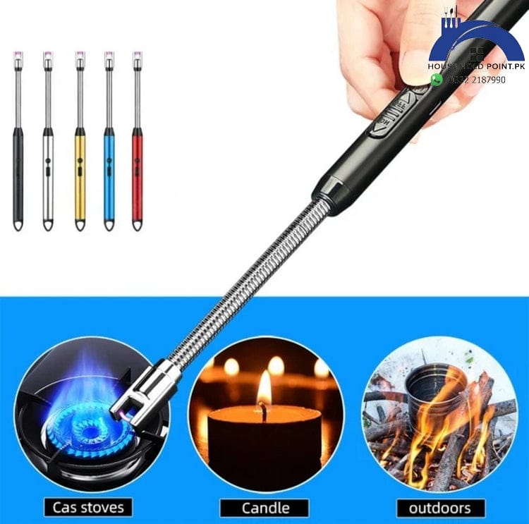 USB Rechargeable Electric Lighter – Flexible Neck Windproof Arc Lighter for Kitchen & BBQ