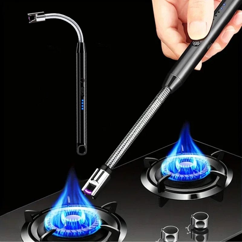 USB Rechargeable Electric Lighter – Flexible Neck Windproof Arc Lighter for Kitchen & BBQ
