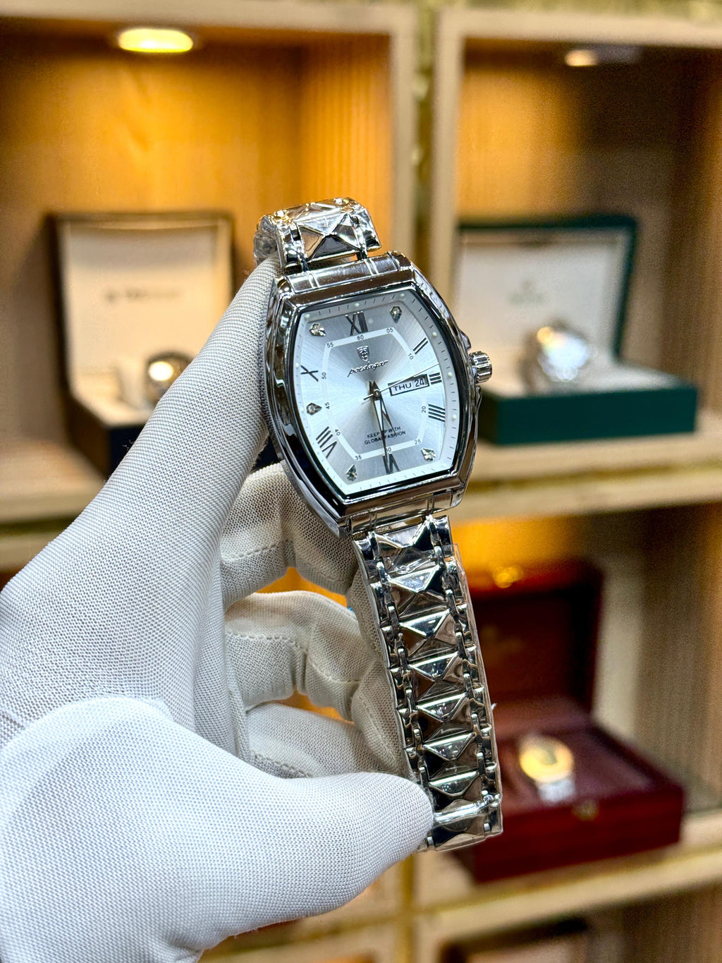 POEDAGAR Original Quartz Watch – Premium Metal Strap