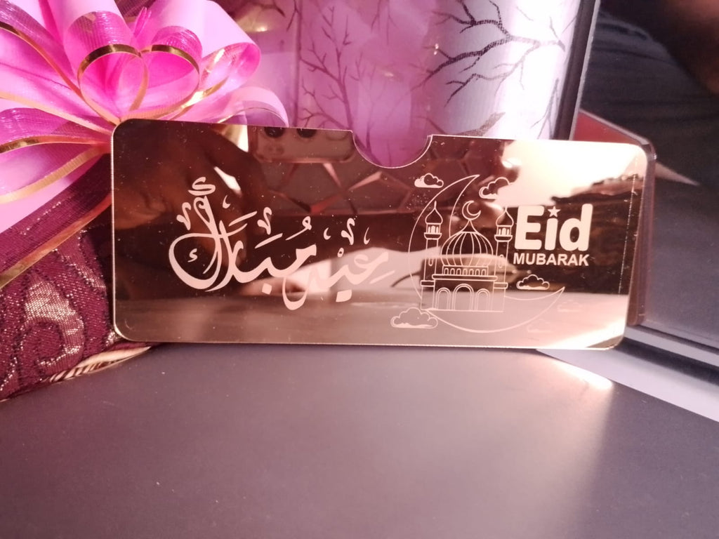 Eidi Cash Gift Envelope with Premium Acrylic Islamic Calligraphy – Ideal for Eidi, Shadi & Special Occasions