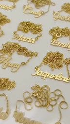 Custom Name Necklace – Personalized Gold Name Pendant
