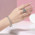 A Versatile silverPlated Jewelry: Ring to Bracelet Transformation