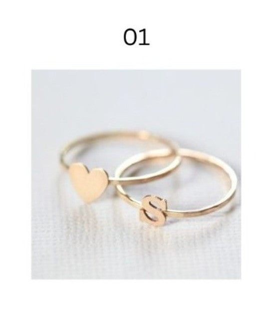 Personalized Name & Initial Gold Rings for Women – Elegant Minimal Jewelry