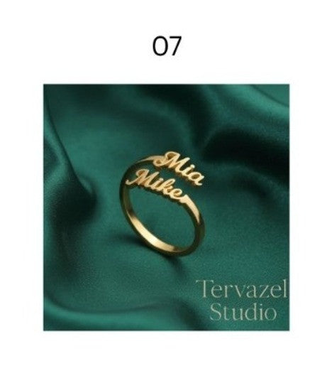 Personalized Name & Initial Gold Rings for Women – Elegant Minimal Jewelry
