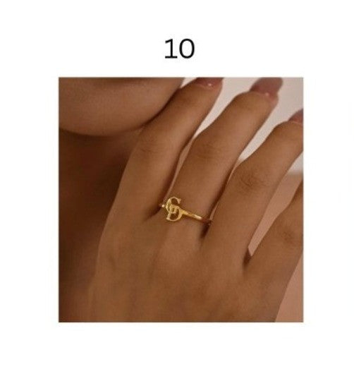 Personalized Name & Initial Gold Rings for Women – Elegant Minimal Jewelry