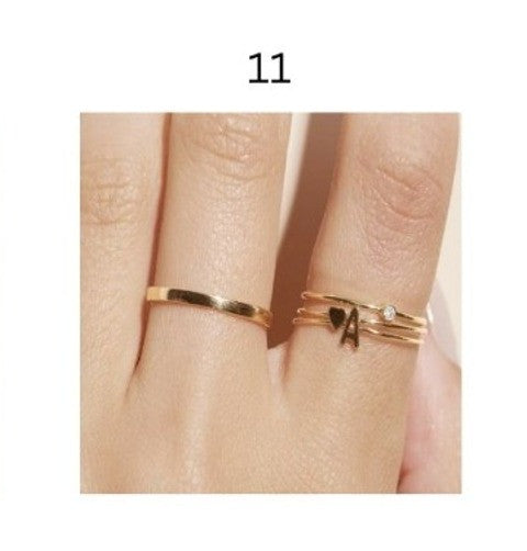 Personalized Name & Initial Gold Rings for Women – Elegant Minimal Jewelry