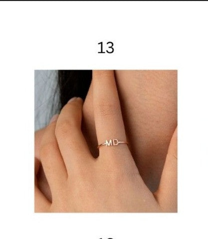 Personalized Name & Initial Gold Rings for Women – Elegant Minimal Jewelry