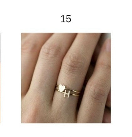 Personalized Name & Initial Gold Rings for Women – Elegant Minimal Jewelry