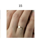 Personalized Name & Initial Gold Rings for Women – Elegant Minimal Jewelry