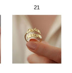 Personalized Name & Initial Gold Rings for Women – Elegant Minimal Jewelry