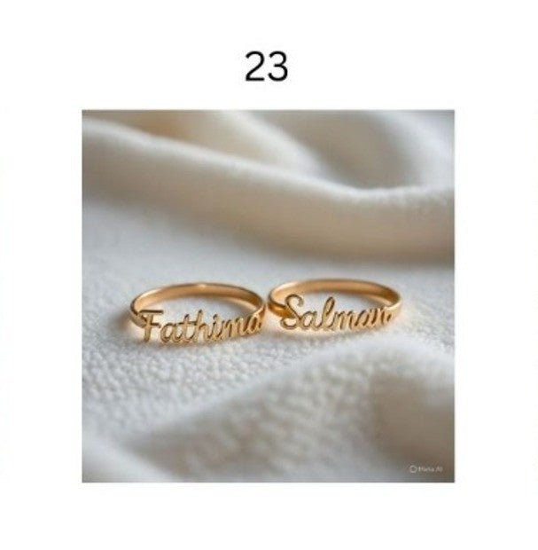 Personalized Name & Initial Gold Rings for Women – Elegant Minimal Jewelry